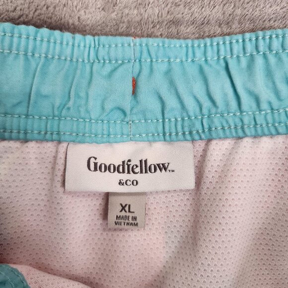 Mens Coral Goodfellow & Co Tropical Hawaiian Floral Swim Trunks Shorts Size XL - Picture 4 of 12